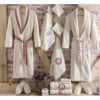 kf-A6d1f9ebba53f46db80e31361cac090d0l-Robe-Set-Bathrobe-Set-16-PCS-Men-Women-Bathroom-Nightglown-Hand-Face-Towel-Slippers-Poach-Soap Robe Set Bathrobe Set 16 PCS Turkish High Quality