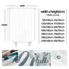 Modern corrugated fabric bathroom shower curtain