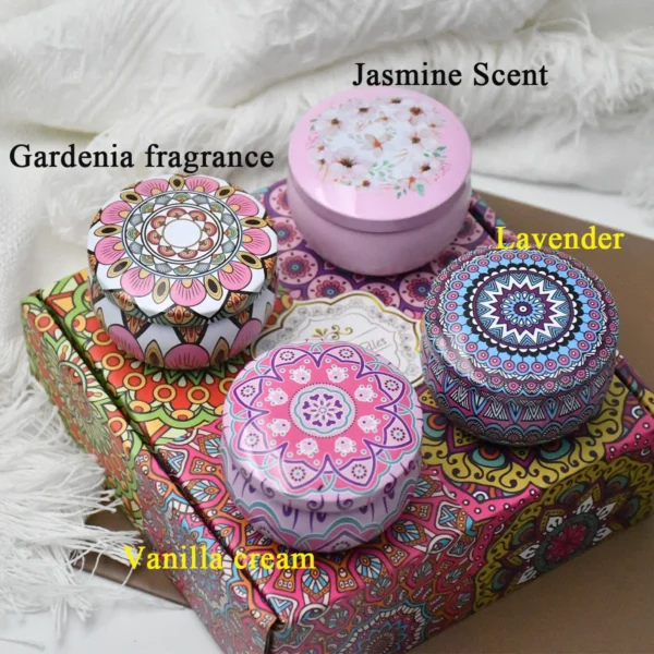 4pcs Scented Candles Set With Box