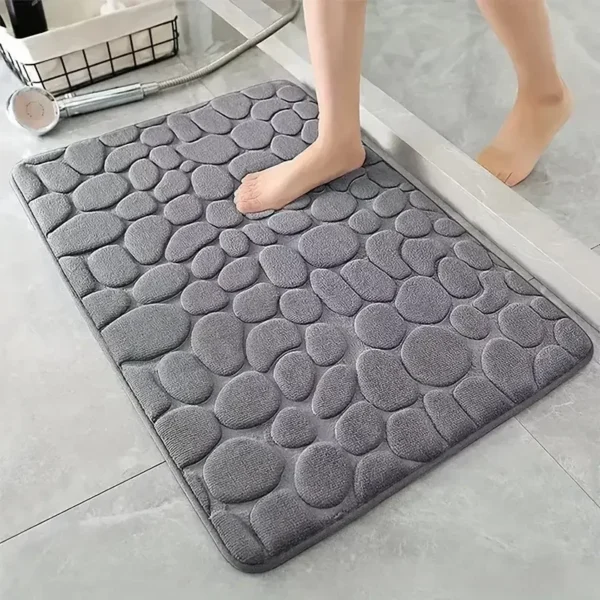 kf-S1027660567ca4336a6f375ee898cdc92I-3D-Non-Slip-Bathroom-Mat-Cobblestone-Embossed-Bath-Mats-Absorbent-Doormat-Carpet-Door-Floor-Mats-Machine 3D Non Slip Bathroom Mat