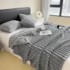 kf-S13ebbf7e986849d79efcd16c1aa2a80a7-Solid-color-thickened-wide-striped-multifunctional-blanket-can-be-used-as-bed-sheet-cover-blanket-nap Solid color thickened wide striped multifunctional blanket