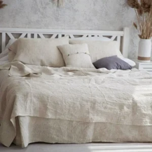 kf-S200b5a110753447fab9a527bca107871s-Pure-Linen-Soft-Bed-Sheet-Set-for-Queen-King-Single-Full-Size-Bed-1-Flat-Sheet Pure Linen Soft Farmhouse Bedding Bed Sheet Set