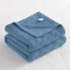 kf-S2a46a8616c9545a3a21181e44b3733668-Soft-Cozy-100-Cotton-Throw-Blanket-Wide-100cm-150cm-180cm-200cm-Plain-Knitted-Sofa-Bed-Cover 100% Cotton Knitted Throw Blanket – Soft