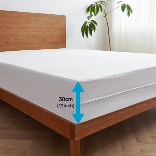 kf-S2c7b6a5fcb5c4bea8a0860fb0535fef2b-Waterproof-Mattress-Cover-with-Zipper-Ultra-Soft-Terry-Surface-Thick-Mattress-Protector-for-Single-or-Double Waterproof Mattress Cover with Zipper, Ultra Soft Terry Surface
