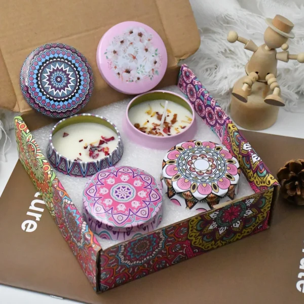 4pcs Scented Candles Set With Box