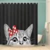 kf-S492d780267e04f04bf3d7a72e881333ff-New-Arrival-Cat-Shower-Curtain-3D-Print-Bathroom-Waterproof-Polyester-Curtain-Octopus-Washable-Bath-Decor-Curtains 3D Cat & Octopus Shower Curtain – Waterproof Polyester with 12 Hooks