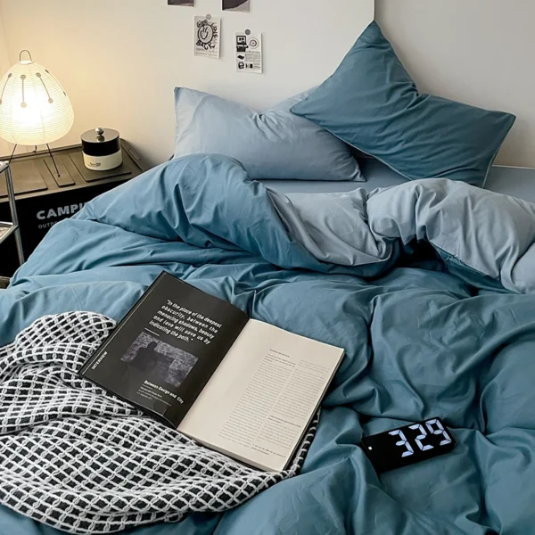 kf-S4f7ea5a92863491d90f4f7eba102ced3h-Simple-Blue-Solid-Color-Bedding-Set-Soft-Brushed-Duvet-Covers-Pillowcase-for-Girls-Boys-Twin-Queen Simple Solid Color Bedding Set