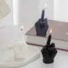 Middle Finger Shaped Gesture Scented Candle