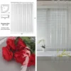 kf-S5e025f1a99294d2285a9507f98be84ebe-Clear-Shower-Curtain-Waterproof-White-Plastic-Bath-Curtains-Liner-Transparent-Pink-Bathroom-Mildew-PEVA-Home-Luxury Luxury Clear PEVA Shower Curtain Liner – Waterproof & Mildew-Resistant with Hooks