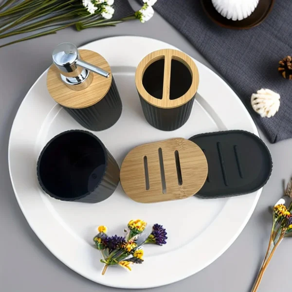 Plastic Bathroom Accessories Set