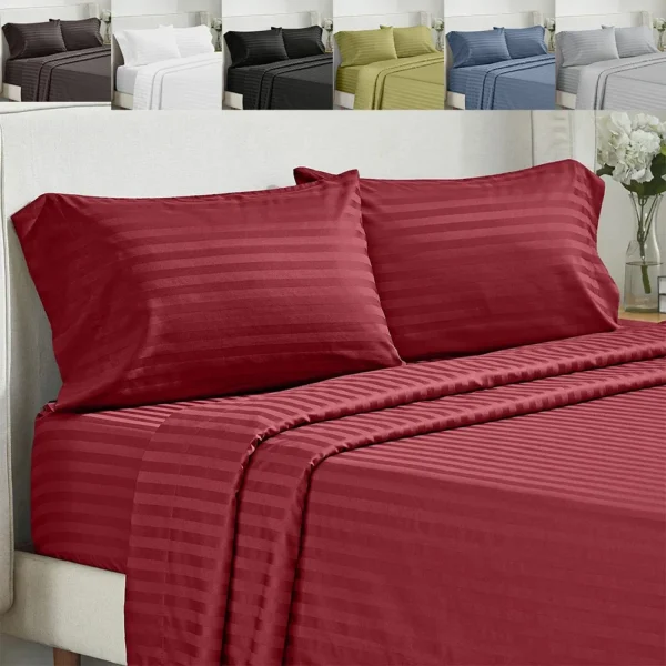 Solid Striped Sleeping Bedding Set