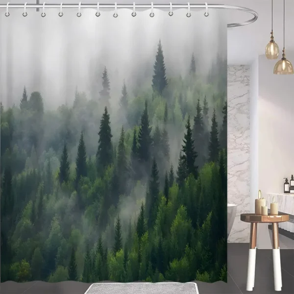 Natural Bathroom Decor Shower Curtain