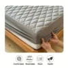 kf-S8416249d91904a0eac642d541b7aec65L-3pcs-Waterproof-Bed-Sheet-Set-1-Fitted-Sheet-2-Pillowcases-Without-Core-Breathable-Soft-Thickened-Mattress Waterproof Breathable Soft Thickened Mattress Protector Bed Sheet Set