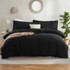 kf-S89b7e52523c64b01ac665c6ef735bba0J-Washed-Cotton-Duvet-Cover-Set-Black-Bedding-Sets-for-Hotel-Bedroom-Brushed-Quilt-Cover-Pillowcase-Flat Linen Cotton Duvet Cover Set