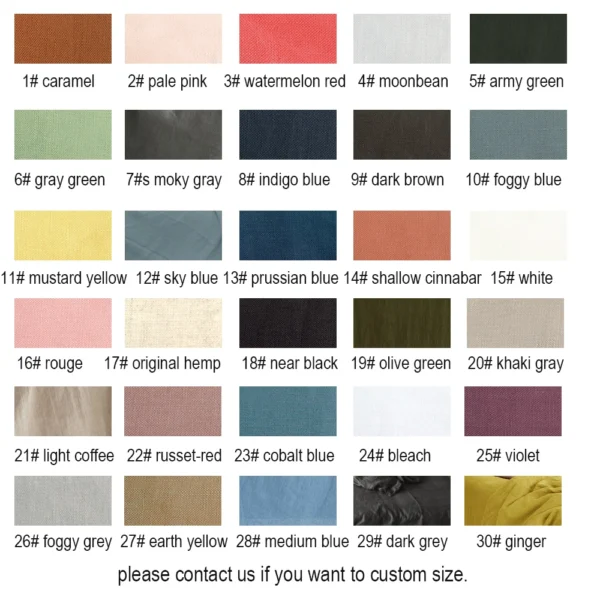 kf-S9278ac1df2e74e989cf38d34fc526e3dm-Pure-Linen-Soft-Bed-Sheet-Set-for-Queen-King-Single-Full-Size-Bed-1-Flat-Sheet Pure Linen Soft Farmhouse Bedding Bed Sheet Set