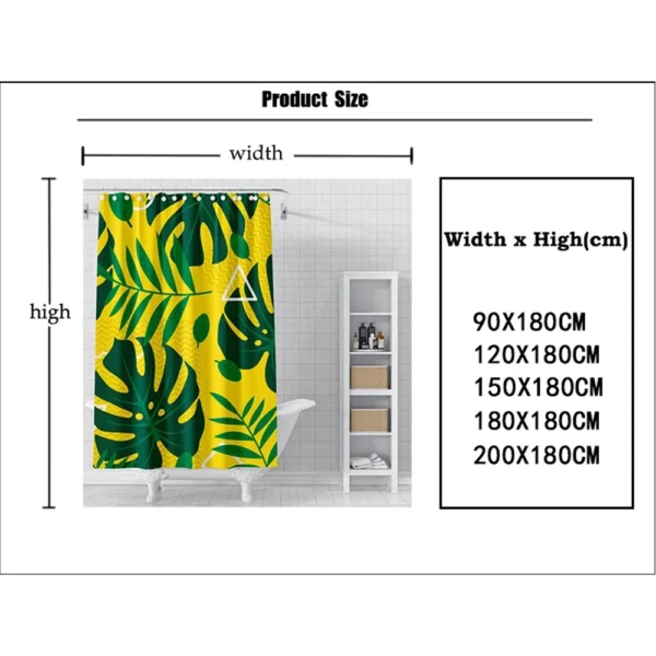 kf-S92e0d2a959844f7a9e036f3371f9511ak-Bright-flower-print-decorative-shower-curtain-Home-bathroom-decoration-waterproof Bright Floral Print Shower Curtain – Waterproof Decorative Bathroom Curtain