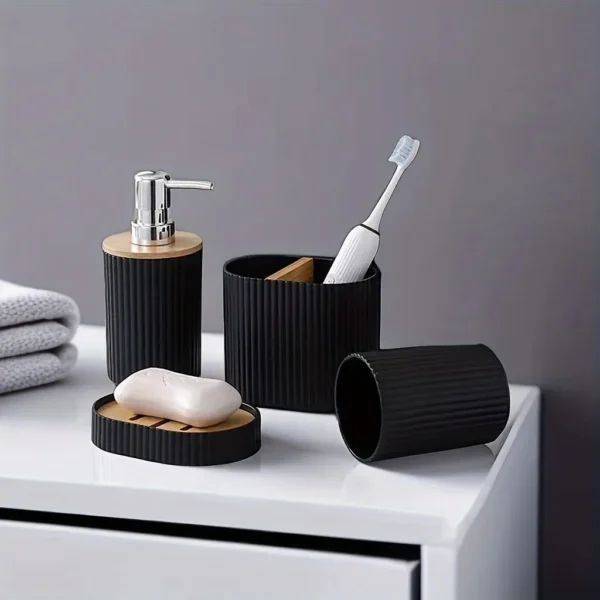 Plastic Bathroom Accessories Set