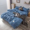 kf-Sb83b95e3a6174d8c9e02a086d2c5b260X-Blue-Duvet-Cover-Set-Home-Textile-Solid-Color-Minimalist-Style-Comforter-Cover-Pillowcase-Single-Queen-King Duvet Cover Set Solid Color Minimalist Style