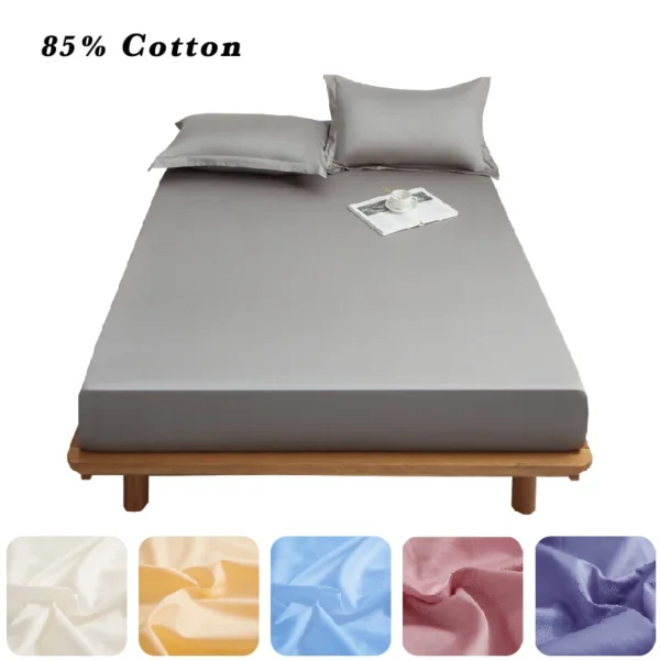 kf-Sb8fea07386d3414d9f0abc95ee992125A-85-Cotton-Bed-Sheet-with-Elastic-Band-Replacement-Fitted-Bed-Sheet-Eur-Mattress-Protective-Cover-135 85% Cotton Bed Sheet with Elastic Band Replacement Fitted Bed Sheet