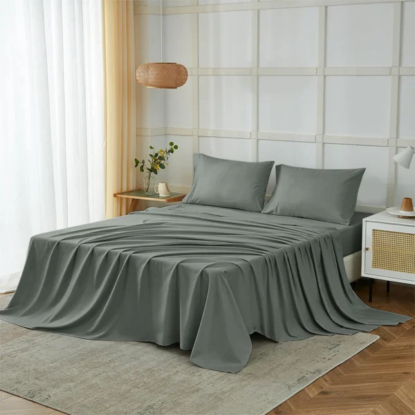 Four-Piece Solid Luxury Bedding Set