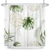 kf-Sc7608de07bae4e64924b99162274a1b0N-Tropical-Greenery-Leaf-Shower-Curtain-Tulip-Bathroom-Curtain-Romantic-Refreshing-Curtain-Polyester-Waterproof-Bathroom-Shower Romantic Waterproof Polyester Shower Curtain