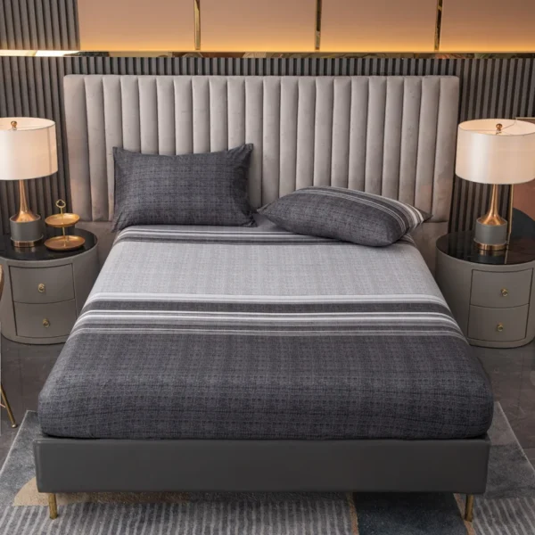 kf-Sd0e74a0e812f4a409ddae90942df4e88i-100-Polyester-3pcs-Printed-Sanding-Fitted-Sheet-and-pillowcases-Set-Elastic-Band-Around-Mattress-Cover-King Printed Sanding Fitted Sheet and pillowcases Set