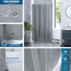 kf-Sd357370d73284faca5ed19998fef75ffq-Clear-Shower-Curtain-Waterproof-White-Plastic-Bath-Curtains-Liner-Transparent-Pink-Bathroom-Mildew-PEVA-Home-Luxury Luxury Clear PEVA Shower Curtain Liner – Waterproof & Mildew-Resistant with Hooks