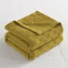 kf-Sd3bfced2fc35432591ba7894248c6ec7J-Soft-Cozy-100-Cotton-Throw-Blanket-Wide-100cm-150cm-180cm-200cm-Plain-Knitted-Sofa-Bed-Cover 100% Cotton Knitted Throw Blanket – Soft