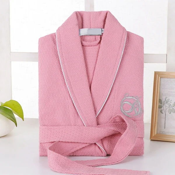 kf-Sda7104cea0ef43f8aa3e7936b3bef86aa-100-Cotton-Waffle-Bathrobe-Men-Women-Couple-Nightgown-Hotel-Bathrobes-Spring-Autumn-Waffle-Bath-Robes-Sleepwear 100% Cotton Waffle Bathrobe