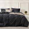 kf-Sdd0af52f038842728cb7b1b8d4cf5a2eY-Washed-Cotton-Bed-Linen-Bedding-Set-4-Pieces-Bed-Sheets-Set-Solid-Color-Comforter-Cover-Couple Washed Cotton Linen Bedding Set 4 Pieces