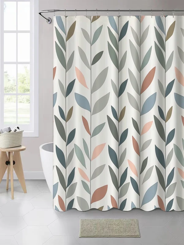 kf-Sddc992e7b4584ae695352c19ae2eeee3g-1-pack-of-colorfulful-leaf-pattern-polyester-material-shower-curtain-tarpaulin-bathroom-thickeneded-mildew-proof-partition colorfulful leaf pattern polyester material shower curtain