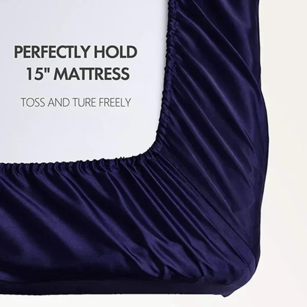 kf-Sdf7ad72345524c968f624fbd6692213e4-High-End-Satin-Fabric-Queen-Size-Bed-Sheet-Set-Luxury-Grade-A-Bed-Linen-Set-Solid High End Satin Fabric Luxury Bed Sheet Set