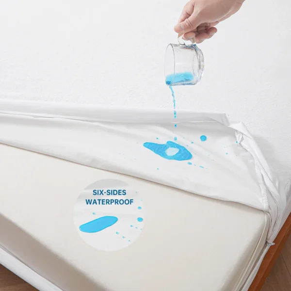 kf-Sdf926b67bdc64ff298c5a67ed8b87eb7i-Waterproof-Mattress-Cover-with-Zipper-Ultra-Soft-Terry-Surface-Thick-Mattress-Protector-for-Single-or-Double Waterproof Mattress Cover with Zipper, Ultra Soft Terry Surface