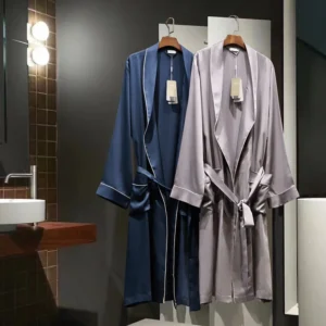kf-Se47e61c4ee7e42af8427a3e906d0ada9S-2024-new-style-design-spring-summer-luxury-men-long-sleeve-bathrobe-homewear-Sleepwear-nightgown Luxury Men Long Sleeve Bathrobe