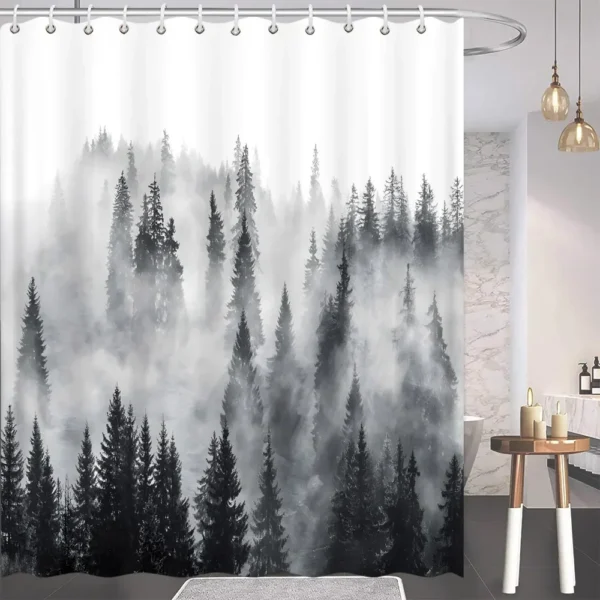 Natural Bathroom Decor Shower Curtain