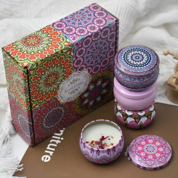 4pcs Scented Candles Set With Box